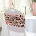 thumbnail image 4 of BalsaCircle 5 Blush 10" Big Payette Sequined Chair Sashes Events Catering, 4 of 8