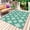 Green, variant on Blue Floral Outdoor Rug 5x7 Ft - Reversible Patio Rug Outdoor Camping Rugs, Spring Flowers Modern Abstract Art Farmhouse Indoor Outdoor Area Rugs, Non-Slip Outdoor Carpet Runner for Deck/Porch