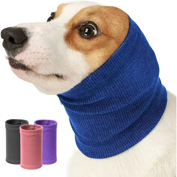 Dog Calming Hoodie Quiet Head Cover Sleeves - Ear Covers Hood for Noise Bath, The Grooming and Force Drying Head Protection for Anxiety Relief and Calming Dog Neck and Ear Warmer