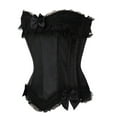 thumbnail image 3 of TOOYOU Women Corset Top Lace Lace Bony Bow Court Corset Shapesome Top, 3 of 4