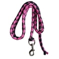 thumbnail image 4 of Cuerda para caballos con perno giratorio, práctica correa para perros, ovejas y mascotas. 35 m rosa y negro, 4 of 9
