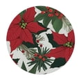 thumbnail image 4 of HAOXIT Christmas Flower Table Cover for Dining Tables,Elastic Edged Oil Proof Tables Cover Cloths for Kitchen Dinner Party Event 31-35, 4 of 8