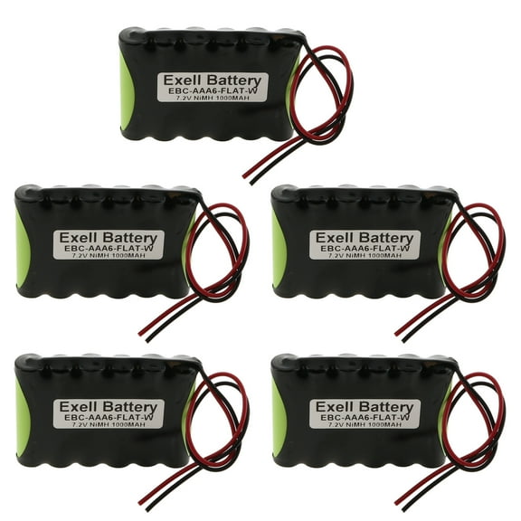 5x 7.2V 1000mAh NIMH w/Wire leads for 1:18 RC Car Racing HPI RS4 Micro Trucks