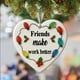 thumbnail image 4 of Adorno de La Amistad con Forma de Corazón de Vidrio Marino, Recuerdo de La Amistad, Adorno de Corazón de La Amistad para Árbol de Navidad., 4 of 5