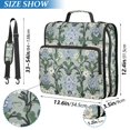 thumbnail image 2 of FORMRS Zipper Binder with Shoulder Strap 2-inch Ring 500 Sheet Capacity File Bag, Blue Blossom, 2 of 5