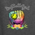 thumbnail image 3 of Wild Bobby, Colorful Softball Girl, Sports, Men Long Sleeve Shirt, Heather Black, XX-Large, 3 of 5