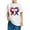 White-4, variant on GERsome Unisex Kids 4th of July Crew Neck T Shirts, Girls American Flag Short Sleeve Graphic Tees Boys USA Star Stripes Color Block Patriotic Tops, 3-4 Years