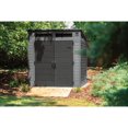 thumbnail image 2 of Suncast Modernist 7" x 7' Storage Shed, 49 sq. ft. - Resin Metal Reinforced - Peppercorn/Black, 2 of 9