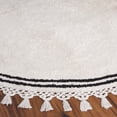 thumbnail image 3 of Safavieh Easy Care Hepburn Solid Cotton Machine Washable Area Rug, Ivory, 5' x 5' Round, 3 of 8
