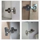 thumbnail image 2 of Bisagras para puertas, 10 pares de bisagras para puertas (sin tornillos, curvatura media), 2 of 4