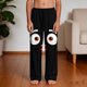 thumbnail image 5 of Niños Pantalones Niñas con Bolsillos para el Uso Casual de la Playa, Pantalones de Moda Impresos para Niñas Pequeñas, 5 of 9