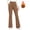 Khaki, variant on MOONDU Women's Fleece Lined Flare Leggings with Pockets High Waisted Thermal Warm Bootcut Yoga Pants Winter Casual Trousers 8 Colors S-XXL