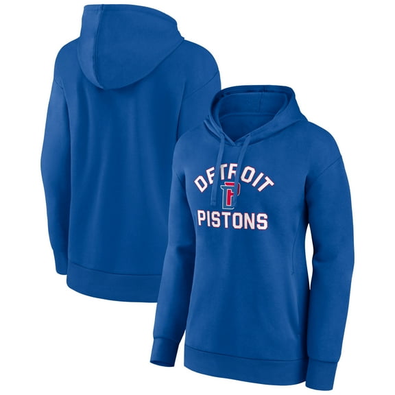 Women's Blue Detroit Pistons Overtime Pullover Hoodie