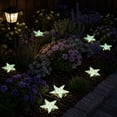 thumbnail image 4 of 50 PCS Glow in The Dark Rocks - Color Luminous Stones Starfish-Shaped Sea Aquarium Glow Stones Fish Tank Rocks Outdoor Decor Garden Yard Walkway Pathway, 4 of 6