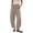 Khaki, variant on Siminsem Women Summer Crinkle Palazzo Pants High Waisted Wide Leg Linen Blend Trousers Loose Flowy Beach Vacation Outfits with Pockets Elastic Waist Drawstring Lounge Pant 2026, Khaki, L