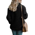 thumbnail image 4 of Ruyang Women's Fashion Winter Coat Long Sleeve Lapel Button Faux Shearling Shaggy Oversized Cardigan Jacket with Pockets, 4 of 6