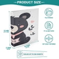 thumbnail image 5 of Ring Binders Cartoon Black Bear Pattern Presentation1.5-inch, Slant Ring One-Touch, 5 of 9