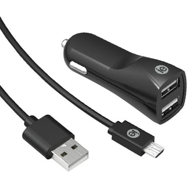 Iessentials Ien-pcm-22a 2.4-amp Dual Car R With Micro To -a Cable, 4ft