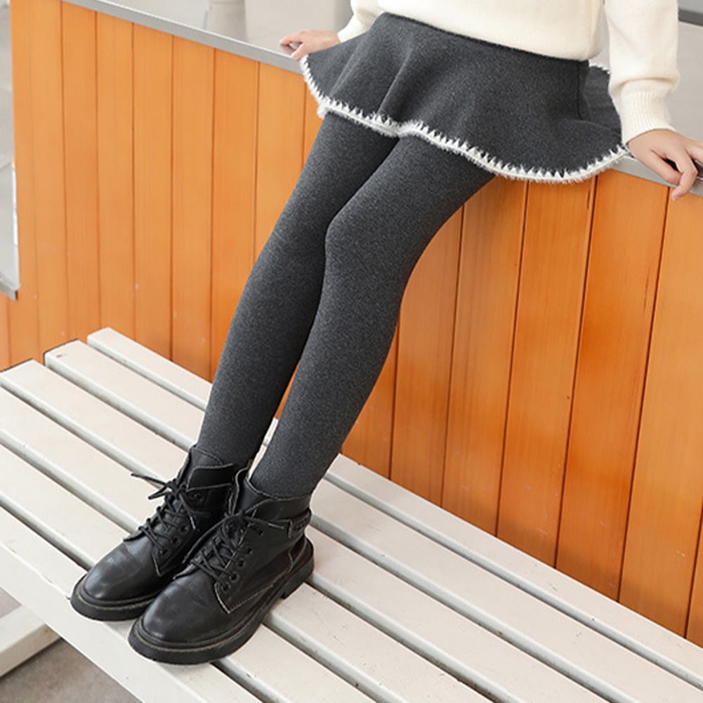 Amazon.com: KEREDA Girls Fleece Lined Leggings Winter Warm Pants for Kids  3-4T Beige: Clothing, Shoes & Jewelry