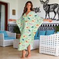 thumbnail image 3 of Xixirimido Colored Butterfly Floral Green Print Women Kaftan Dresses Plus Size Beach Cover Up Deep V-Neck Batwing Sleeves Swimsuit Coverups Summer Caftan Dress, 3 of 7