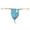 Light Blue, variant on Men's Exotic Apparel Sheer Mesh Thong Underwear with Waistband for Daily Wear Home Party Comfort and Fit, L, Blue