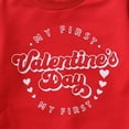 thumbnail image 5 of Byoo Valentine's Day Boy Bodysuit Letter Printing Full Sleeve Crew Neck Romper Baby Comfortable Onesies, 5 of 7