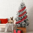 thumbnail image 3 of 6 FT Christmas Berry Garland - Red Berry Vine, Fall Decor, Christmas Thanksgiving Garland, for Mantle Fireplace Front Door, Christmas Decorations - Red F, 3 of 8
