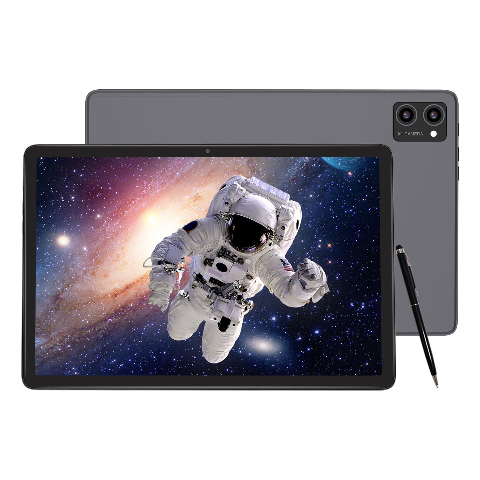 Latest Android 15 Tablet, 128GB ROM+16GB RAM+1TB Expand, 10.1 inch Tablet, 5G WiFi, T606 Octa-Core, 3- Camera , Incell IPS Screen, 8000mAh, Tablet with Keyboard, case, stylus, Dual speakers