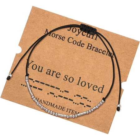 HTWO Morse Code Bracelets for Women Funny Inspirational Jewelry Gifts for Her Mom Daughter Sister Best Friend Adjustable Silk Beaded Wrap Bracelet … | Walmart Canada HTWO Morse Code Bracelets for Women Funny Inspirational Jewelry Gifts for Her Mom Daughter Sister Best Friend Adjustable Silk Beaded Wrap Bracelet … | Walmart Canada