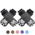 thumbnail image 1 of Calcetines para perros PUPTECK antideslizantes con empuñaduras de doble cara, color gris L, 1 of 8