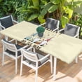 thumbnail image 2 of Beige Gnomes Easter Table Cloths for 8 Foot Rectangle Tables, Eggs Botanical Carrot Pastoral Patio Waterproof Elastic Fitted Tablecloths, Washable Rectangular Table Cover for Camping, 2 of 8