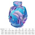thumbnail image 2 of Two Dolphins in Ocean Waves 3d Sweatshirts Hoodie Fashion Casual Personality Men's Women Street Hoodie Pullovers Long Sleeve Comfortable Top, 2 of 6