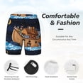 thumbnail image 5 of Balery Ocean Scene with Noah's Ark Mens Swim Trunks Swim Shorts for Men Quick Dry Inseam Beach Shorts with Compression Liner Pocket-Medium, 5 of 9