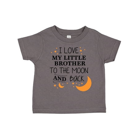 

Inktastic I Love My Little Brother to the Moon and Back Gift Toddler Boy or Toddler Girl T-Shirt