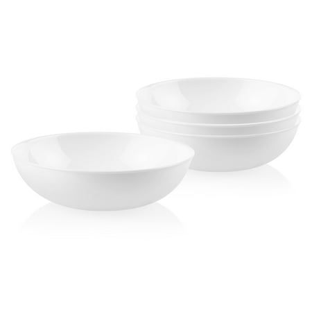 Corelle Winter Frost White 40 oz Glass Meal Bowl (Set of 4)