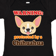 thumbnail image 4 of Inktastic Protected by a Chihuahua Boys or Girls Baby Bodysuit, 4 of 5
