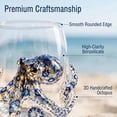 thumbnail image 4 of 3D Handcrafted Marine Animal Themed Glass Cup, 12 Oz Unique Ocean Themed Glassware, Artisanal Drinking Glass, Birthday Christmas Halloween Gifts for Friends, Summerween Party Supply (Whale), 4 of 10