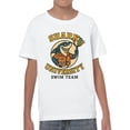 thumbnail image 2 of Shark University Swim Team Graphic Youth's T-shirt, 2 of 3