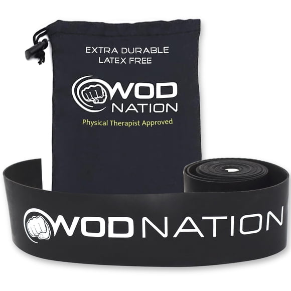 Banda de floss de compresión WOD Nation Heavy Black, 1 unidad