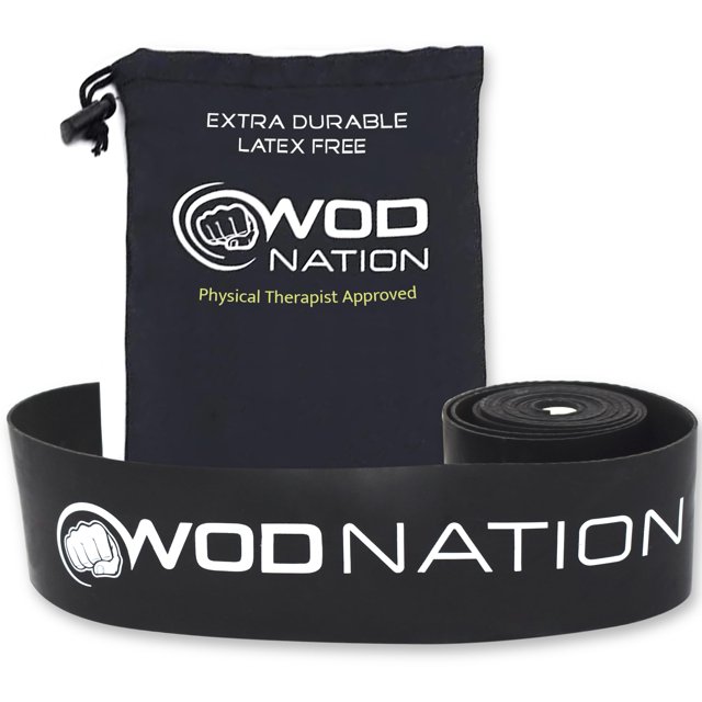 Banda de floss de compresión WOD Nation Heavy Black, 1 unidad