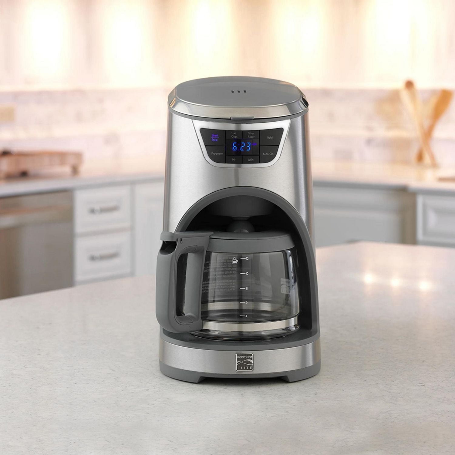 Kenmore Elite Programmable 12-Cup Coffee Maker, Premium Design with Auto Brew & Keep Warm Functions