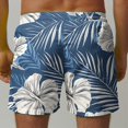 thumbnail image 4 of guisaled Mens Swim Trunks With Liner Men' Swim Trunks 7 Inch Summer Hawaiian Swim Shorts Bathing Suit Quick Dry Elastic Waist Beach Shorts With Pockets, 4 of 6