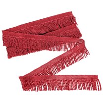 Uxcell 1 Count Curtain Fringes Fringe Trim for Sofa Clothes Wine Red 5 Yards
