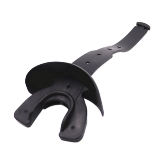 Sports Lip Guard Strap ajustable Adultos Junior Flexible Fútbol Fútbol Negro