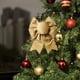 thumbnail image 5 of Decoraciones para lazos del árbol de Navidad | Lazos de envoltorio navideño de terciopelo de tela | Conjunto de 5 | Rojo Azul Amarillo Beige | 17x21cm | Adorno duradero para guirnaldas, puertas,, 5 of 6