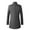Grey, variant on Men's Trench Coat Wool Blend Slim Fit Top Coat Stand Collar Single Business Overcoat Grey XL