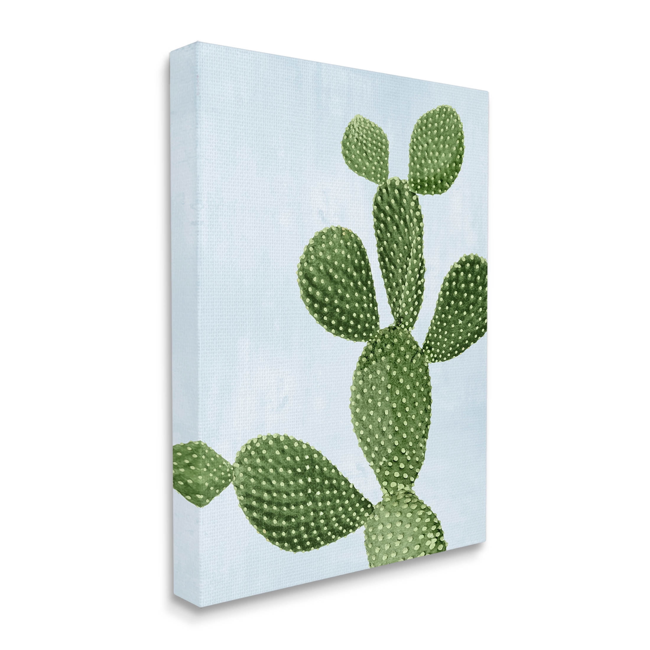 Prickly Pear Desert Cactus Botanical & Floral Graphic Art Gallery Wrapped Canvas Print Wall Art