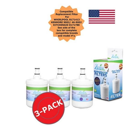 

Zuma Filters™ Brand Refrigerator Water and Ice Filter compatible with Whirlpool® NCL200 (3 Pack) OPFW2-RF300