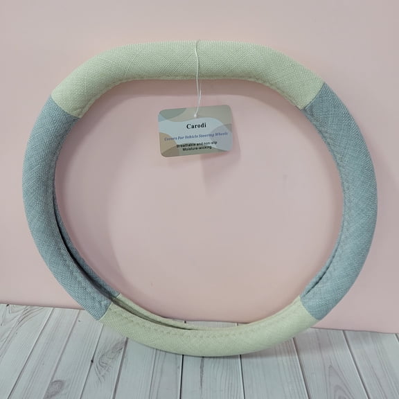 Carodi Covers for vehicle steering wheels Breathable, Non-Slip Steering Wheel Cover – Moisture-wicking, Easy to Install, Universal