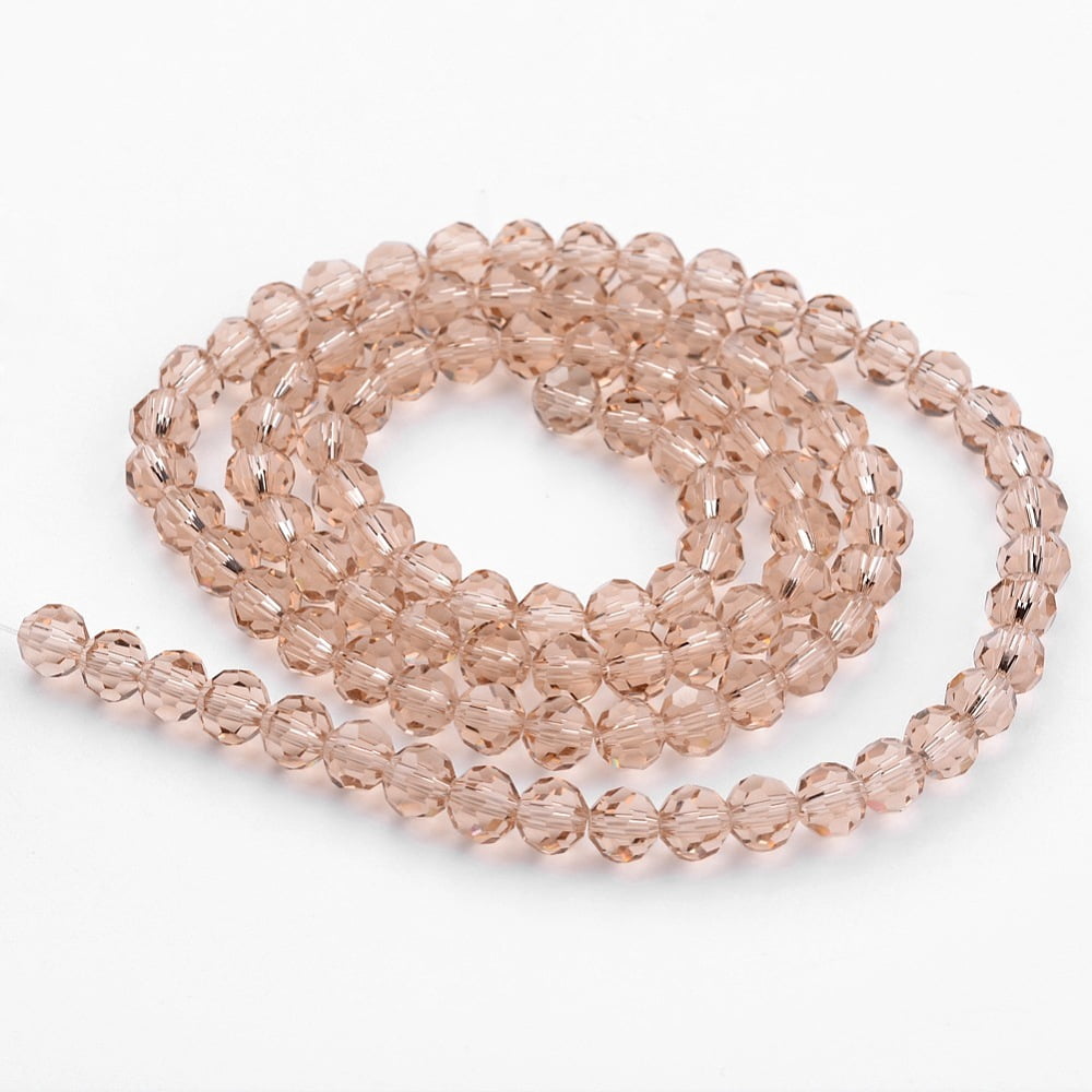 10strands Transparent Glass Bead Strands Imitate Austrian Faceted(32 Facets) Round Moccasin 10mm Hole: 1mm about 65~68pcs/strand 58~62cm